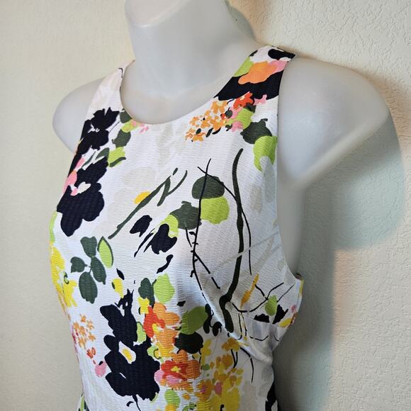 Banana Republic Floral Maxi Dress Sleeveless Silky Garden Party Long Art Size 6 - Picture 4 of 16
